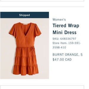 Abercrombie and Fitch tiered dress